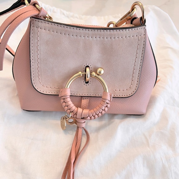 COPY - See by Chloe L33012 Pink Joan Mini Hobo Leather Suede - Picture 3 of 12